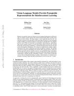Vision-Language Models Provide Promptable Representations for Reinforcement Learning