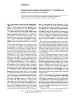 Human Tumor Antigens Recognized by T Lymphocytes