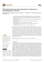The Impurity Removal and Comprehensive Utilization of Phosphogypsum: A Review