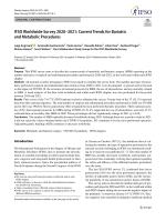 IFSO Worldwide Survey 2020–2021: Current Trends for Bariatric and Metabolic Procedures