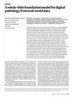 A whole-slide foundation model for digital pathology from real-world data