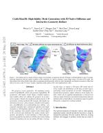 CraftsMan3D: High-fidelity Mesh Generation with 3D Native Diffusion and Interactive Geometry Refiner
