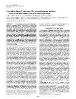 Ligand-activated site-specific recombination in mice