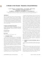 A Break in the Clouds: Towards a Cloud Definition