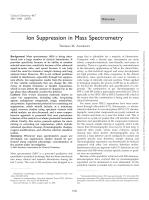 Ion Suppression in Mass Spectrometry