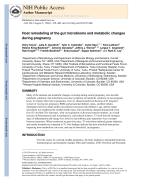 Host remodeling of the gut microbiome and metabolic changes during pregnancy