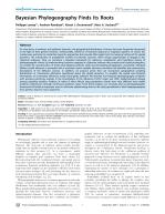 Bayesian Phylogeography Finds Its Roots