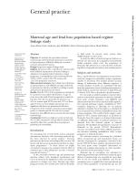 Maternal age and fetal loss: population based register linkage study