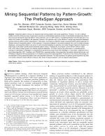 Mining Sequential Patterns by Pattern-Growth: The PrefixSpan Approach