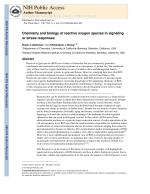 Chemistry and biology of reactive oxygen species in signaling or stress responses