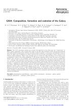 GAIA: Composition, formation and evolution of the Galaxy
