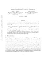 Graph Sparsification by Effective Resistances