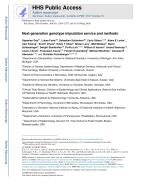 Next-generation genotype imputation service and methods