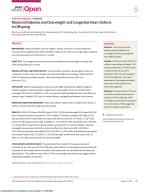 Maternal Diabetes and Overweight and Congenital Heart Defects in Offspring