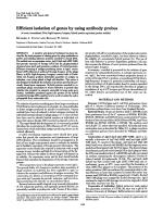 Efficient isolation of genes by using antibody probes
