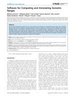 Software for Computing and Annotating Genomic Ranges
