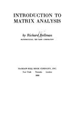 INTRODUCTION TO MATRIX ANALYSIS