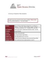 A Survey of Systemic Risk Analytics