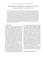 The Development of Self-Regulation in the First Four Years of Life