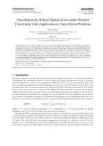Distributionally Robust Optimization under Moment Uncertainty with Application to Data-Driven Problems