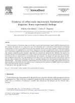 Existence of urban-scale macroscopic fundamental diagrams: Some experimental findings