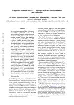Linguistic Bias in ChatGPT: Language Models Reinforce Dialect Discrimination