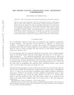 THE PRIMES CONTAIN ARBITRARILY LONG ARITHMETIC PROGRESSIONS