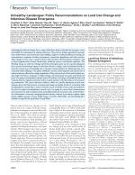 Unhealthy Landscapes: Policy Recommendations on Land Use Change and Infectious Disease Emergence