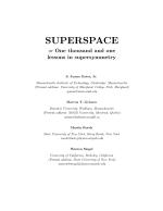 SUPERSPACE or One thousand and one lessons in supersymmetry