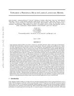 TOWARDS A PERSONAL HEALTH LARGE LANGUAGE MODEL