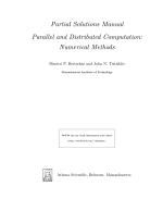 Partial Solutions Manual Parallel and Distributed Computation: Numerical Methods