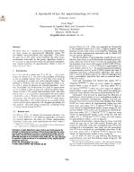 A threshold of ln n for approximating set cover