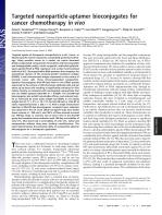 Targeted nanoparticle-aptamer bioconjugates for cancer chemotherapy in vivo