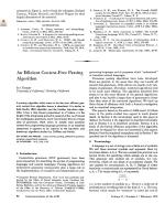 An Efficient Context-Free Parsing Algorithm