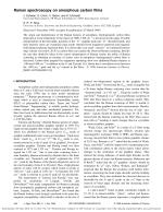 Raman spectroscopy on amorphous carbon films