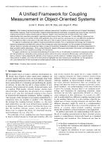 A Unified Framework for Coupling Measurement in Object-Oriented Systems