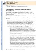 Coding-sequence determinants of gene expression in Escherichia coli