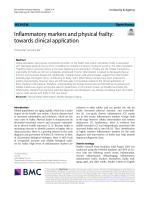 Inflammatory markers and physical frailty: towards clinical application
