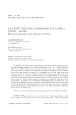 LA SUPERVIVENCIA DE LA DEMOCRACIA EN AMÉRICA LATINA (1945-2005) Democratic survival in Latin America (1945-2005)