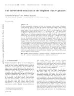 The hierarchical formation of the brightest cluster galaxies