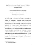 Solar energy conversion and light emission in an atomic monolayer p-n diode