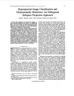 Hyperspectral Image Classification and Dimensionality Reduction: An Orthogonal Subspace Projection Approach