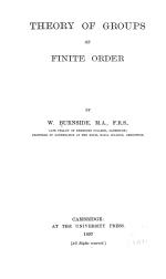 THEORY OF GROUPS OF FINITE ORDER