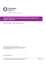 Fluoride toothpastes for preventing dental caries in children and adolescents (Review)