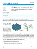 Chalcogenide Ovonic Threshold Switching Selector