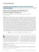 Heat and Cardiovascular Mortality: An Epidemiological Perspective