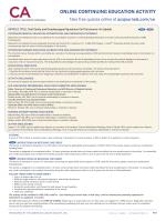 Oral Cavity and Oropharyngeal Squamous Cell Carcinoma—An Update