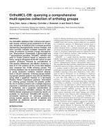 OrthoMCL-DB: querying a comprehensive multi-species collection of ortholog groups