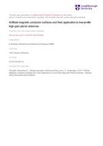 Artificial magnetic conductor surfaces and their application to low-profile high-gain planar antennas