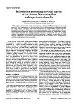 Information processing in visual search: A continuous flow conception and experimental results